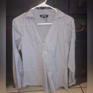 DKNY Striped Blouse